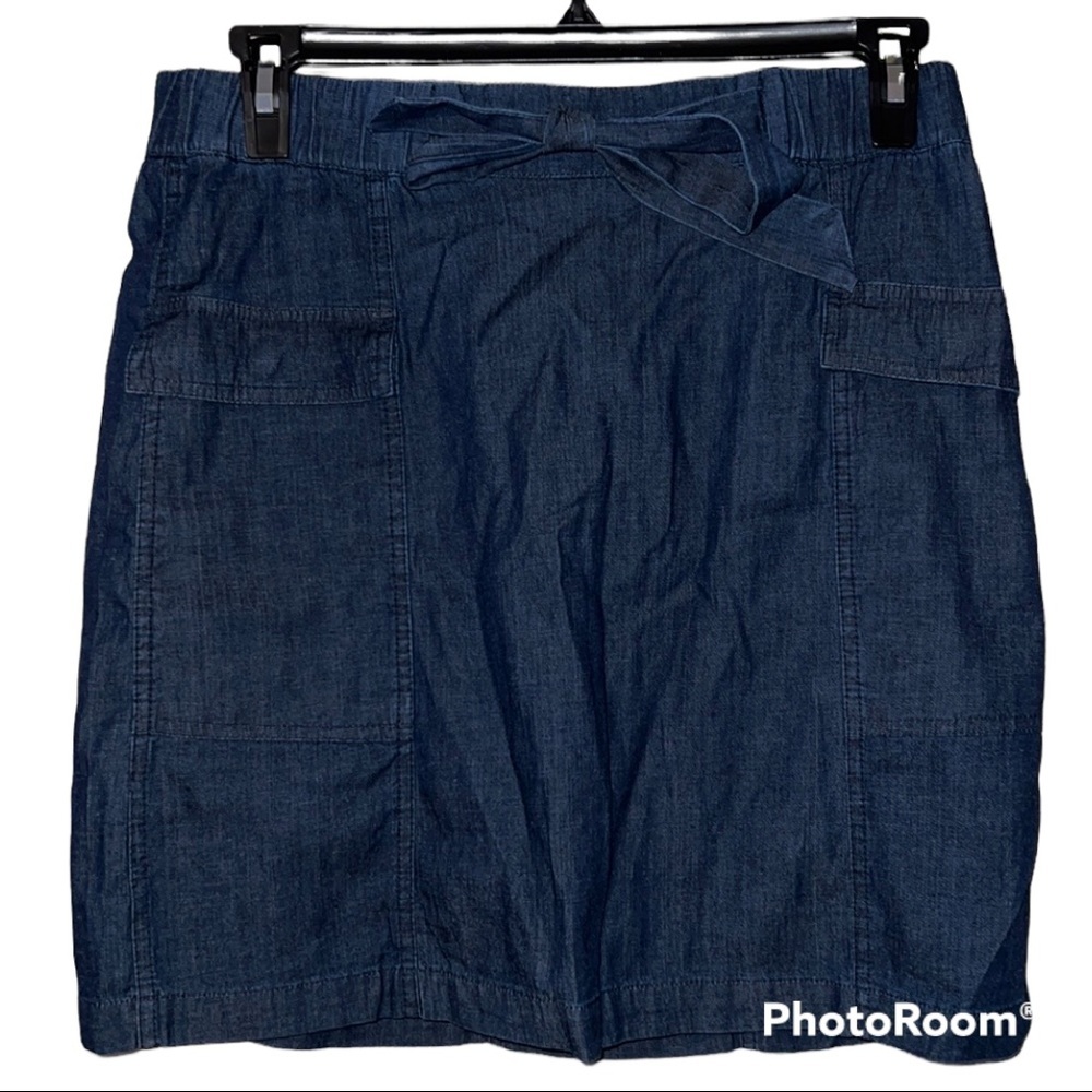 Westport Medium Skort Tie From Snap Front Pockets New